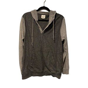 Citizen Wolf size Large unisex grey pull over with hood and buttons